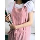 Vintage Women Japanese Cotton Linen Solid Color Pleated Long Aprons Dress Vintage Women Japanese Cotton Linen Solid Color Pleated Long Aprons Dress