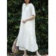 Women Casual A-line Short Sleeves Maxi Dress