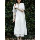 Women Casual A-line Short Sleeves Maxi Dress