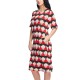 Women Casual Bohemian Loose O-neck Half Sleeve Summer Dress