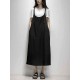 Women Casual Sleeveless Solid Color Pockets Loose Dress