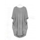 Women Casual Solid Color Round Neck Baggy Loose Dress