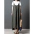 Women Casual Straps Loose Irregular Hem Dress