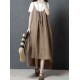 Women Casual Straps Loose Irregular Hem Dress