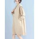 Women Fashion Long Sleeves Loose Dress