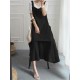 Women Off Shoulder Suspender Tank Casual Dress