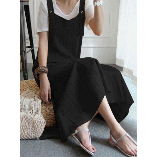 Women Off Shoulder Suspender Tank Casual Dress