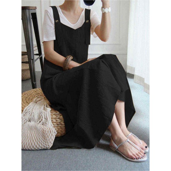 Women Off Shoulder Suspender Tank Casual Dress