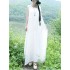 Women Sleeveless Split Layered Cotton  Maxi Dress