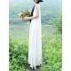 Women Sleeveless Split Layered Cotton  Maxi Dress