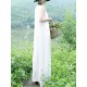 Women Sleeveless Split Layered Cotton  Maxi Dress