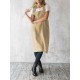 Women Vintage Japanese Style Cotton Aprons Dress with Pocket