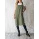 Women Vintage Japanese Style Cotton Aprons Dress with Pocket