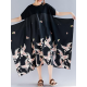 Women Vintage Printed Short Sleeve Patchwork Loose Baggy Dress