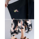 Women Vintage Printed Short Sleeve Patchwork Loose Baggy Dress