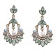 fashion Pearl Gemstone Giamond Drop Flower Earrings