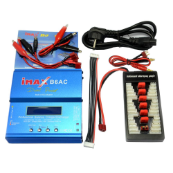 iMAX B6AC 80W 6A Dual Balance Charger Discharger With XT60 T Plug Parallel Charging Power Adapter Board