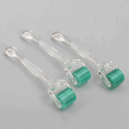 0.5/1/1.5mm Titanium 192 Microneedle Micro Needles Derma Roller Wrinkle Scar Skin Acne Therapy Device