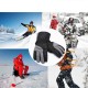 1 Pair Electric Heated Gloves Winter Warmer Battery Heating Motorcycle Sport Thermal Thickening Glove