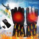 1 Pair Electric Heated Gloves Winter Warmer Battery Heating Motorcycle Sport Thermal Thickening Glove