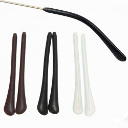 1 Pair Eyeglasses Silicone Rubber End Tips Ear Sock Pieces Ear Tubes Replacement Glasses Clip