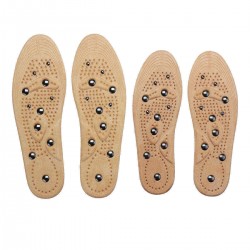 1 Pair Magnetic Therapy Women Men Suede Insole Anti Fatigue Insoles Unisex Adjustable Insert Pad