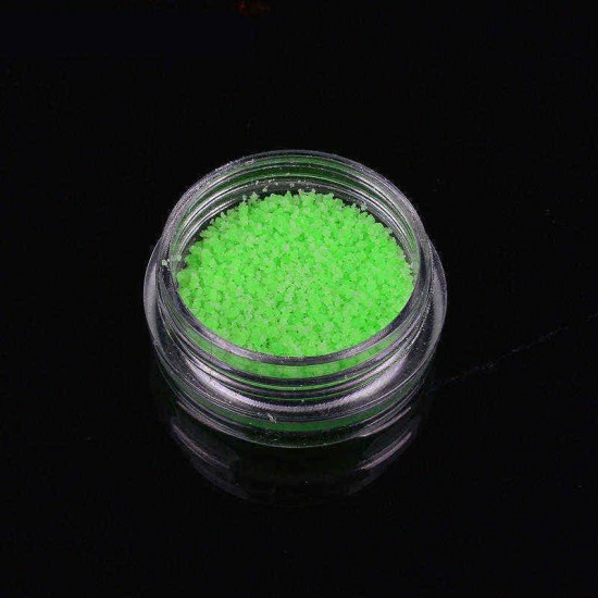 1 bottle Dancingnail Luminous Nails Powder Halloween Fluorescent Glow Decoration Dust Colorful Manic