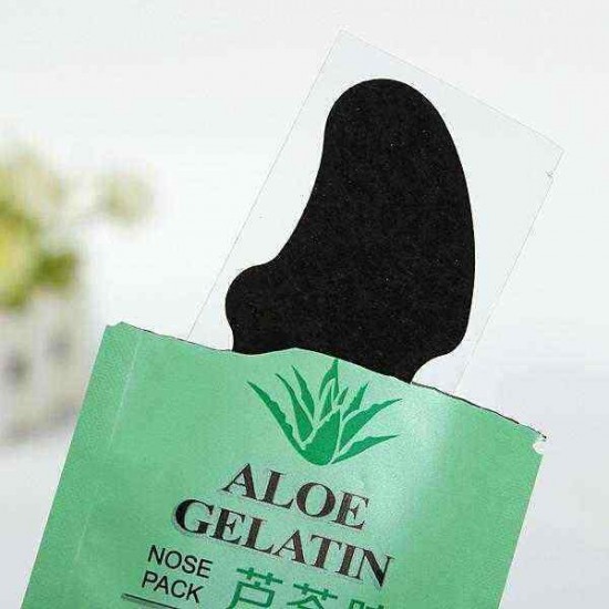 10 PCS Aloe Gel Cleansing Nose Pores Blackheads Removal Conk Mask