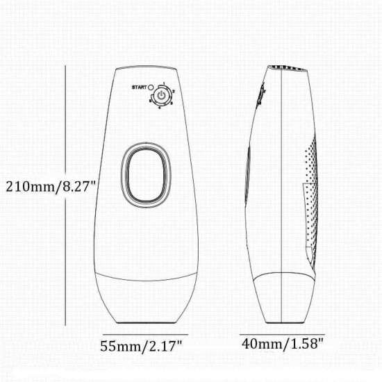 100-240V 300000 Pulses IPL Permanent Hair Laser Removal for Body Face Home Use Device Depilatory Epilator