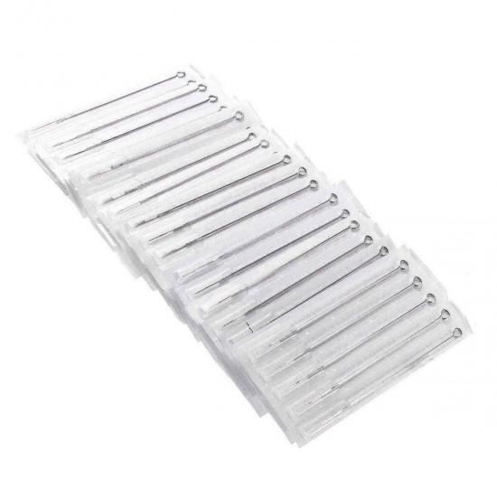 100/200Pcs Surgical Stainless Steel 50pcs Mixed Beauty Needles Tattoo Needles 10 Sizes Round Liner Shader 3RL/ 5RL/ 7RL/ 9RL/5RS/ 7RS/ 9RS/ 5M1/ 7M1/ 9M1/ Mix Size