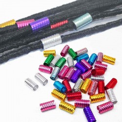 100pcs Dreadlock Beads Spring Shape Adjustable Hair Braid Cuff Clip Lock Styling Tool