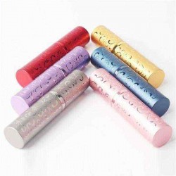 10ML Portable Travel Perfume Atomizer Refillable Spray Bottles Embossed Cosmetic Containers