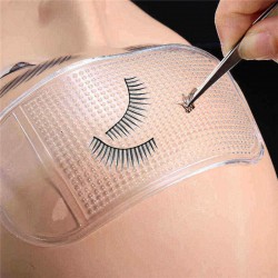 10Pcs Reuseable Planting Grafted Eyelashes Forehead Against Silicone Gasket Tools