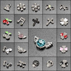 10pcs 3D Alloy Rhinestone Crystal Phone Nail Art Tips DIY Decoration