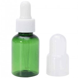 10pcs Empty Green Plastic Refillable Bottles Dropper Essence Essential Oil Liquid Container 35ml