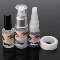 11pcs Eyelash Extension Set Individual Tweezers Glue Eye Lash Brush Mascara Applicator Makeup Case