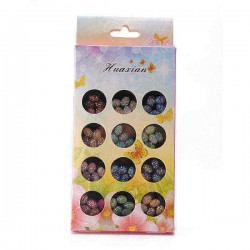 12 Color Resin Glitter Nail Art Phone Decoration