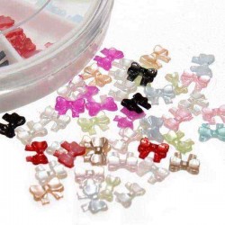 12 Colors 3D Bowknot Design Nail Art Decoration Wheel