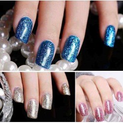 12 Colors Bright Diamond-sliver Glitter Micro Grain Nail Art UV Gel Polish Gorgeous Soak Off