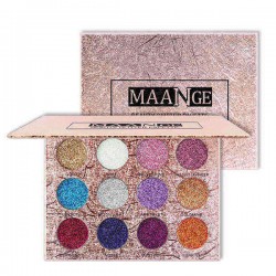 12 Colors Glitter Eyeshadow Diamond Pressed Golden Shiny Shimmer Eye Shadow