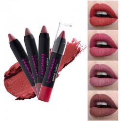 12 Colors Lip Stick Pen Matte Velvet Non Stick To Cup Lip Makeup Waterproof Long-lasting