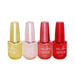 12 Colors Mirror Metal Nail Gel Polish Nail Gel Soak-off UV Gel DIY Nail Art  Long-Lasting