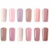 12 Colors Nano White Naked Color System UV Gel Polish Soak-off Nail Art