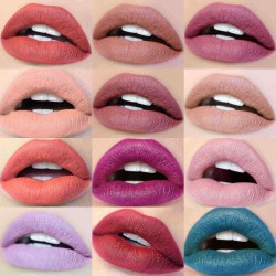 12 Colors Nude Matte Velvet Lip Stick Pen Lip Makeup Long Lasting Waterproof