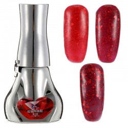 12 Colors Red Diamond Hybrid DIY UV Gel Nail Art Polish Long-lasting Soak Off LED Manicure Tools