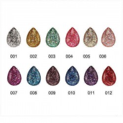 12 Colors Stars Bright Round Glitter Micro Grain Nail Art UV Gel Polish Soak Off Gorgeous