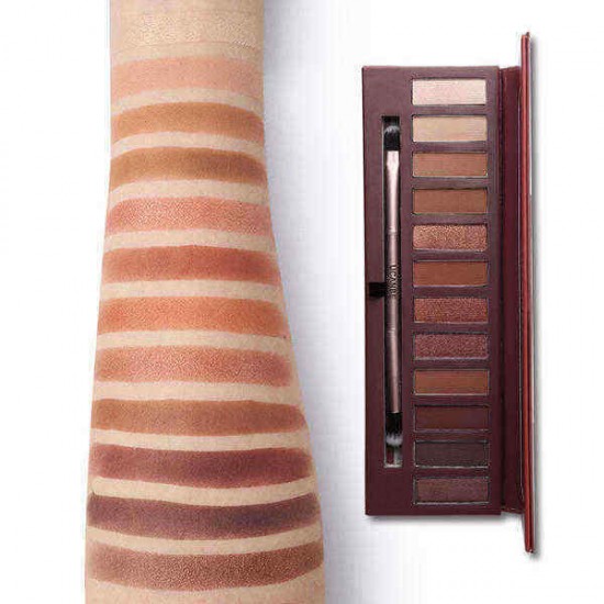 12 Colors Warm Brown Eye Shadow Palette Matte Shimmer Cosmetic