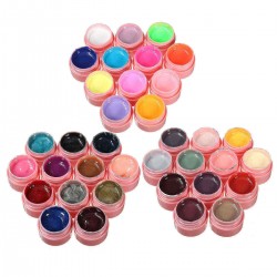 12 Pure Colors Nail Art UV Gel Polish Builder Extension Manicure Kit