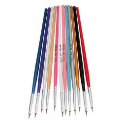 12 pcs Nail Art Design Brush Fine Details Tips Drawing Set