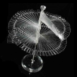 120Pcs False Nail Art Clear Tips Stick Practice Spiral Display Shelf